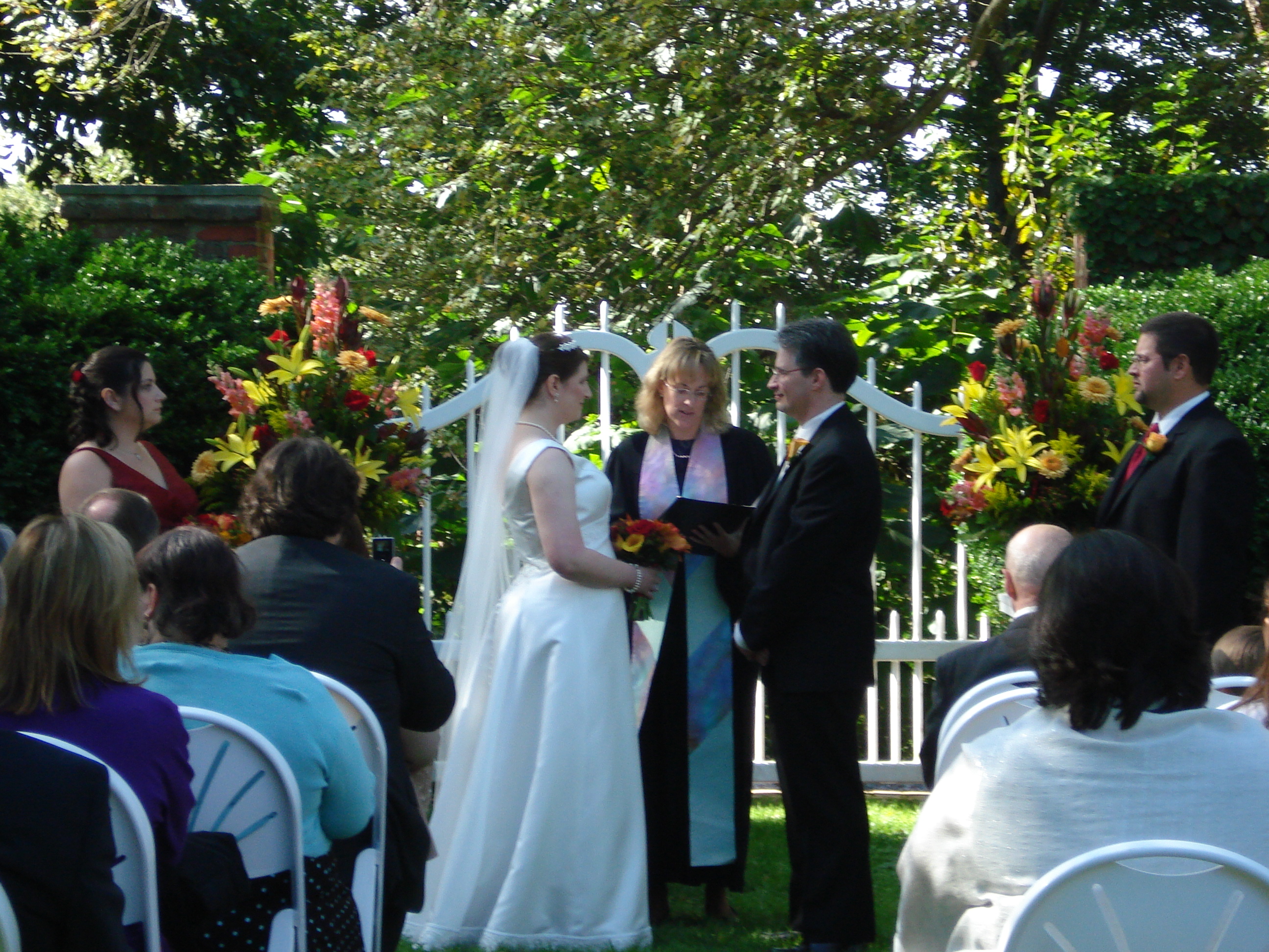 Hollin Hall Boxwood Garden Wedding Ceremony