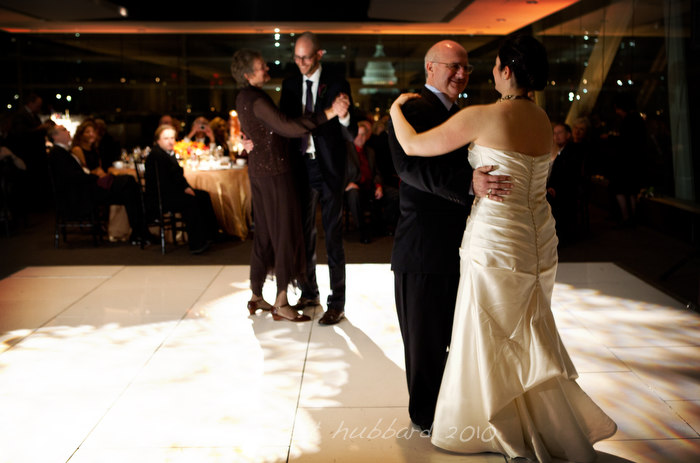 Newseum wedding reception parents dance