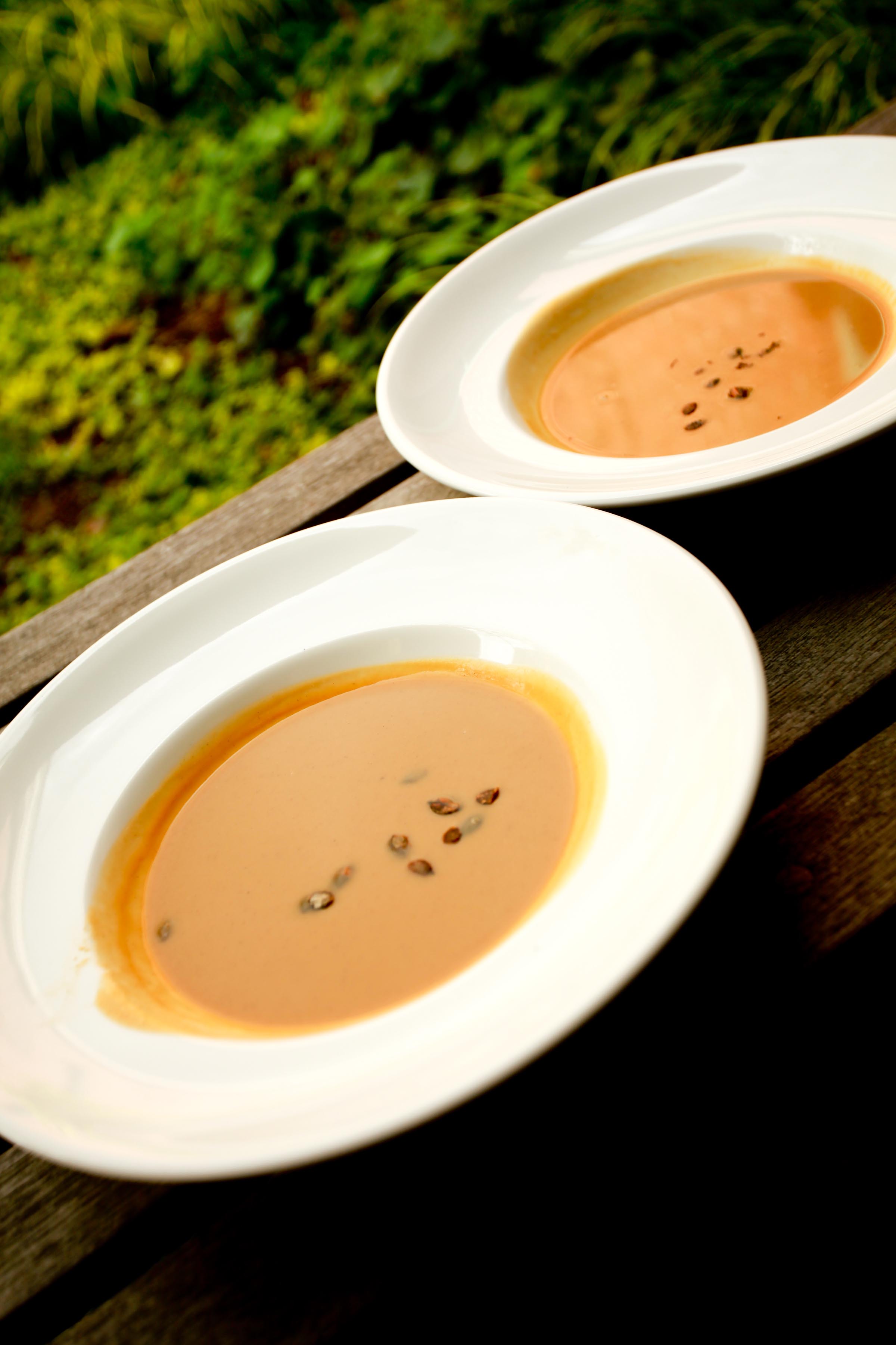 Windows Catering Company squash and apple bisque at Meadowlark