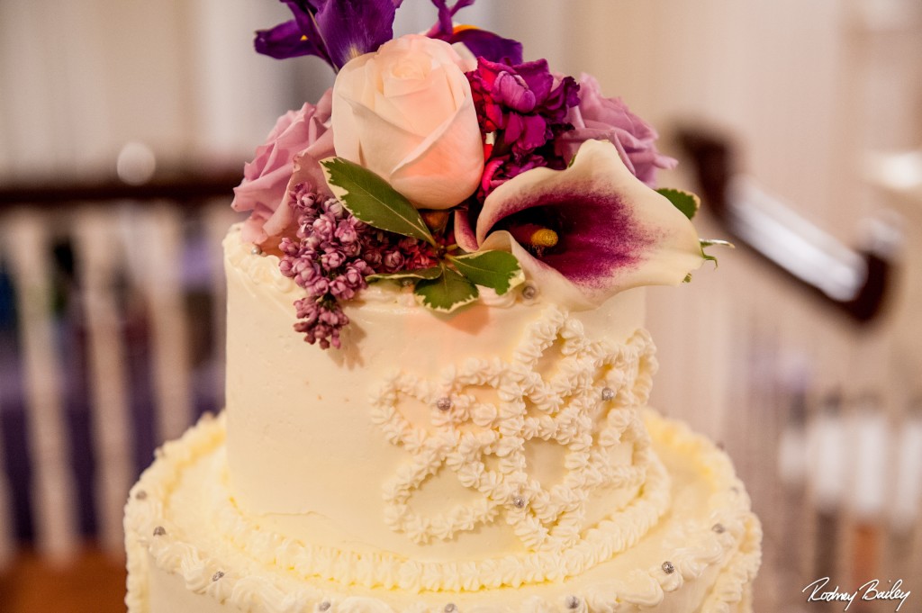 whitehall manor wedding virginia science purple cake spring