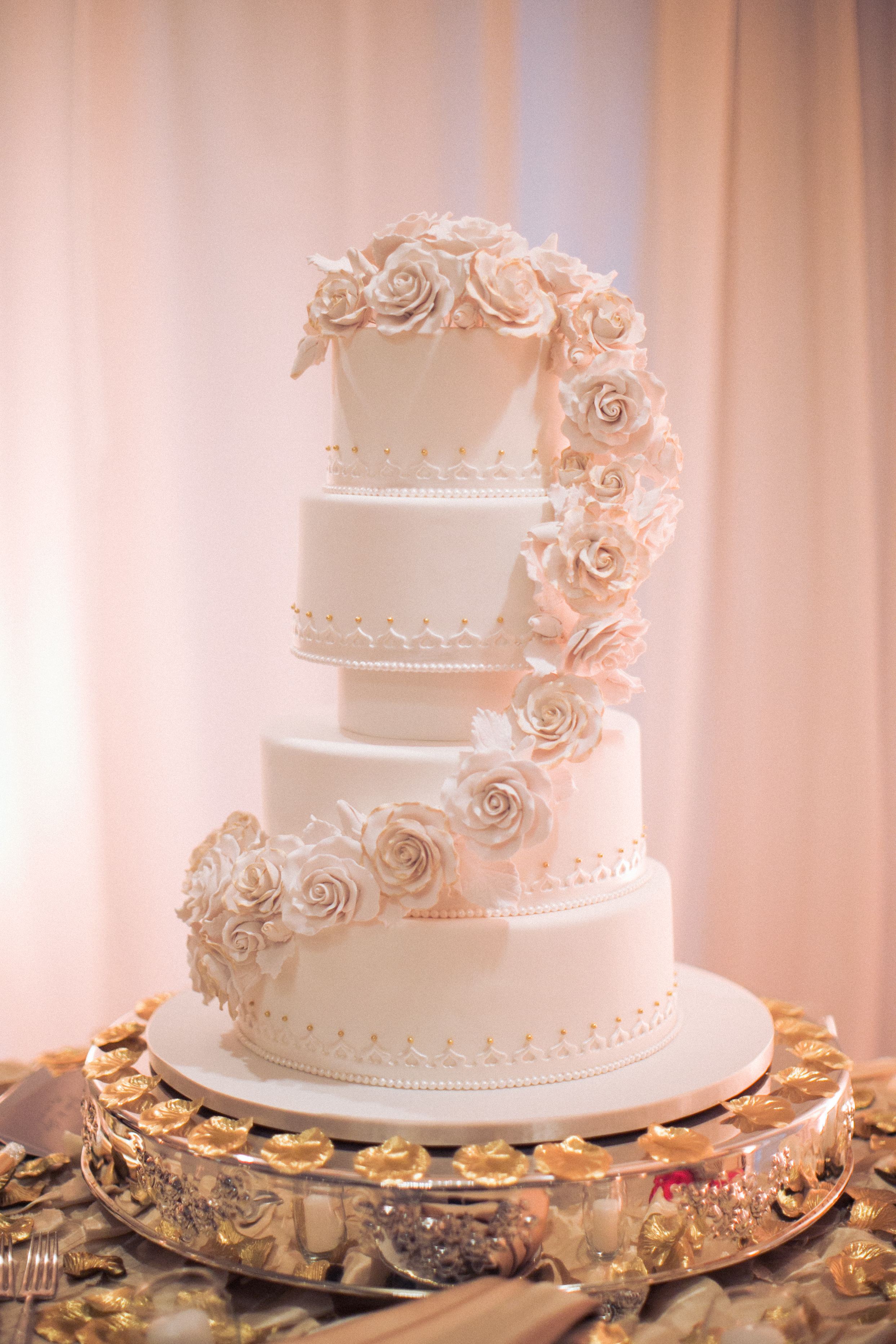 Washington DC Claras designer cake wedding fondant sugar flowers