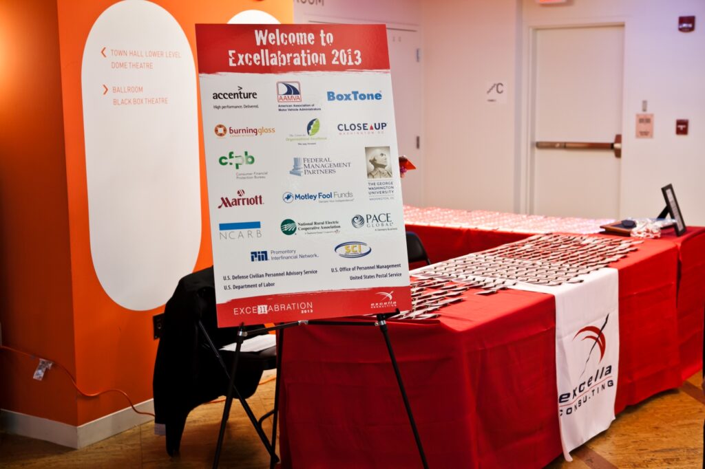 corporate event planner Washington DC registration area