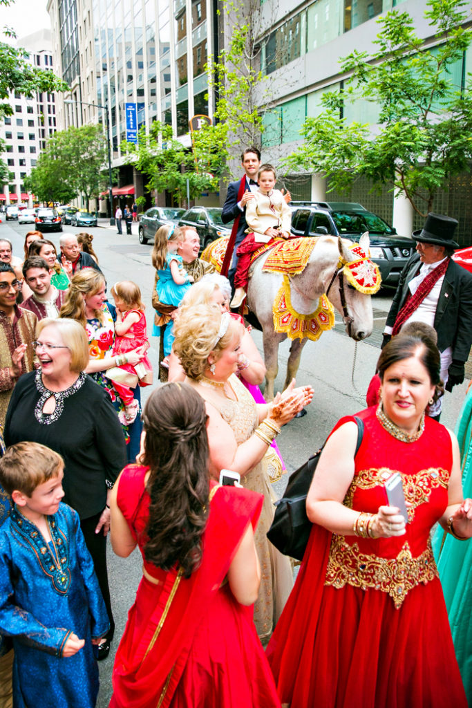 indian fusion wedding Washington DC Mayflower Hotel baraat