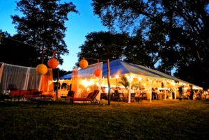 leesburg virginia at-home wedding tent