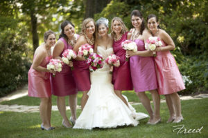 washington dc wedding meridian house pink bridesmaids dresses