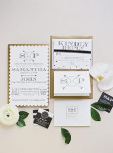 black-white-gold-modern-classic-wedding-invitations