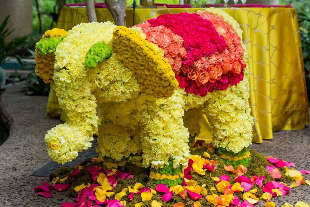 floral-elephant-indian-fusion-wedding