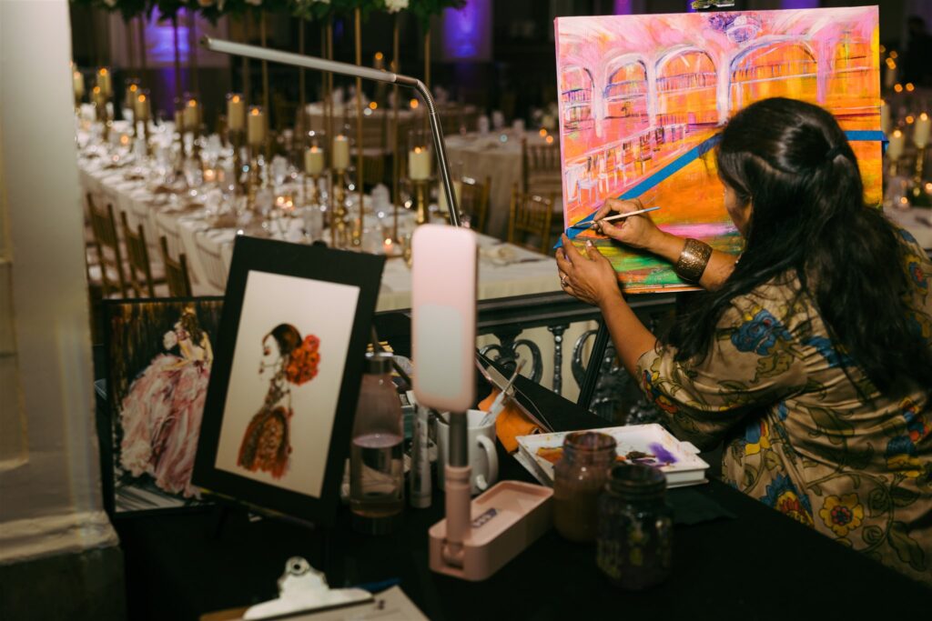 Lakshmi_Sarkar_wedding_painting live at Mayflower hotel dc