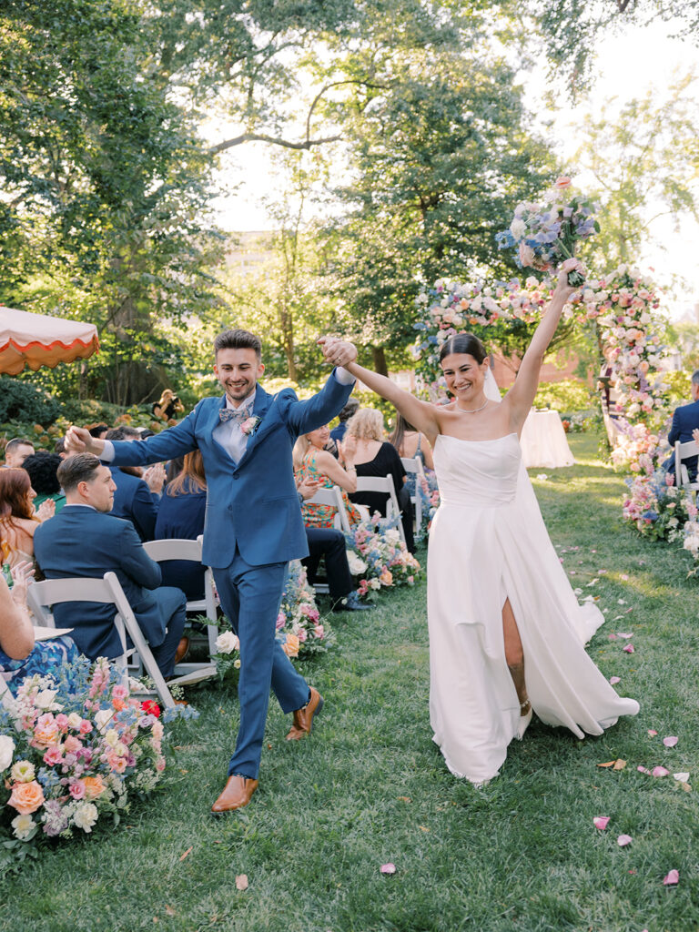 Wedding-Ceremony-gardens_meridian_house_washington_dc newlyweds